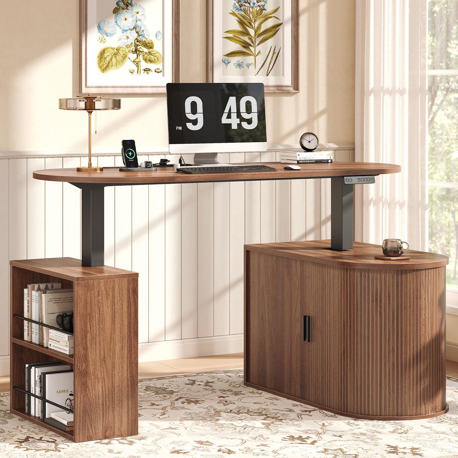 L Shaped Office Desk with Storage