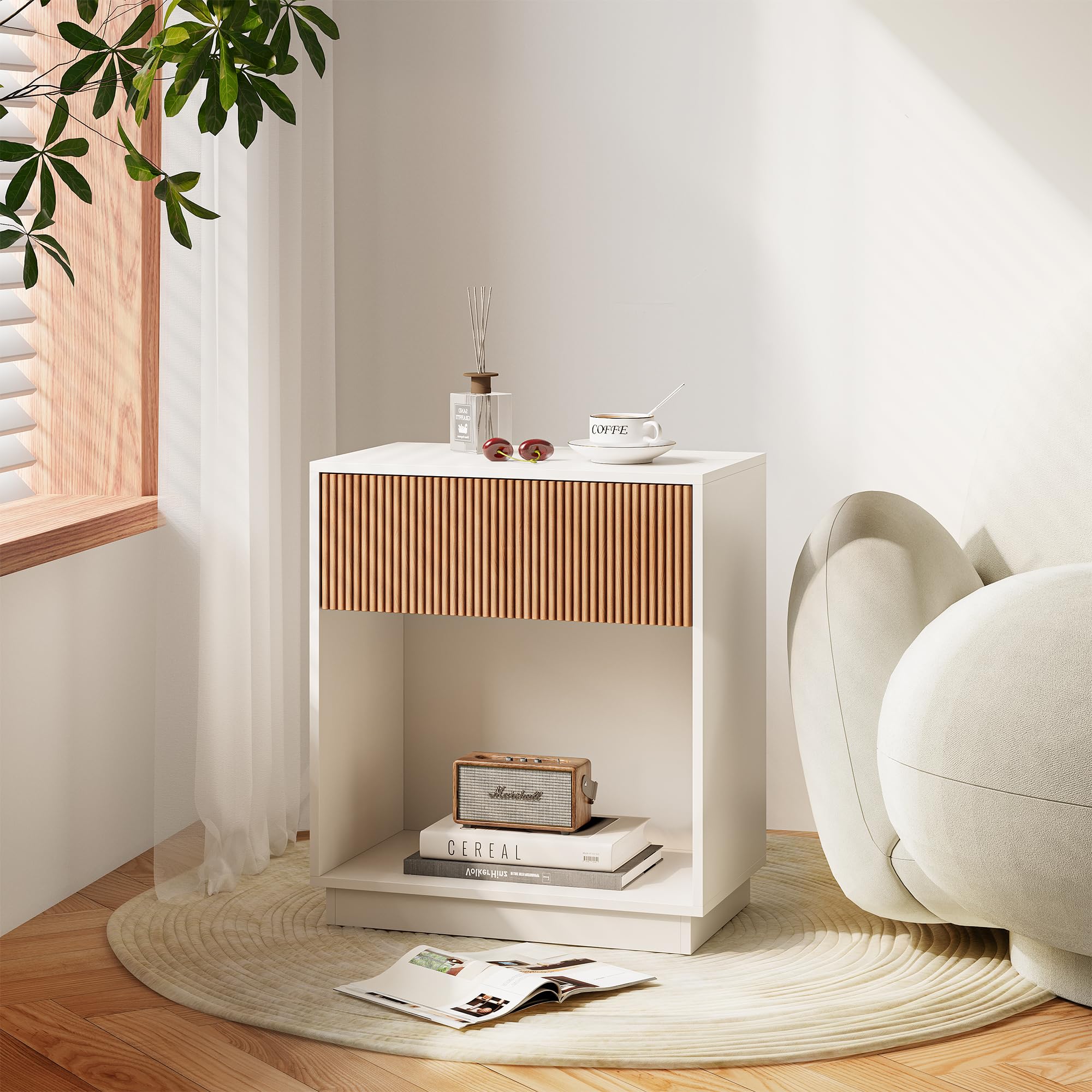 Fluted Nightstands