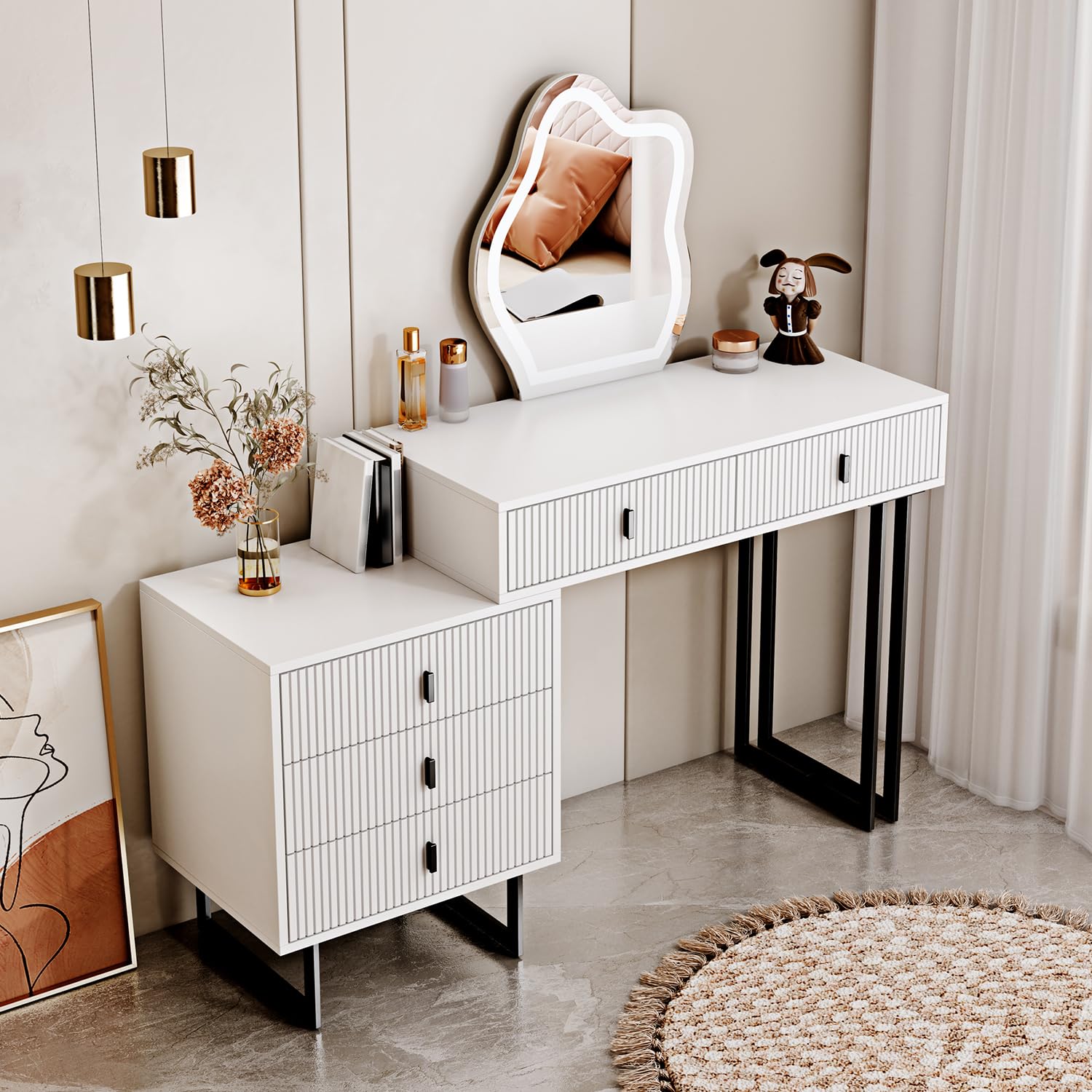 White Vanity Desk _复制