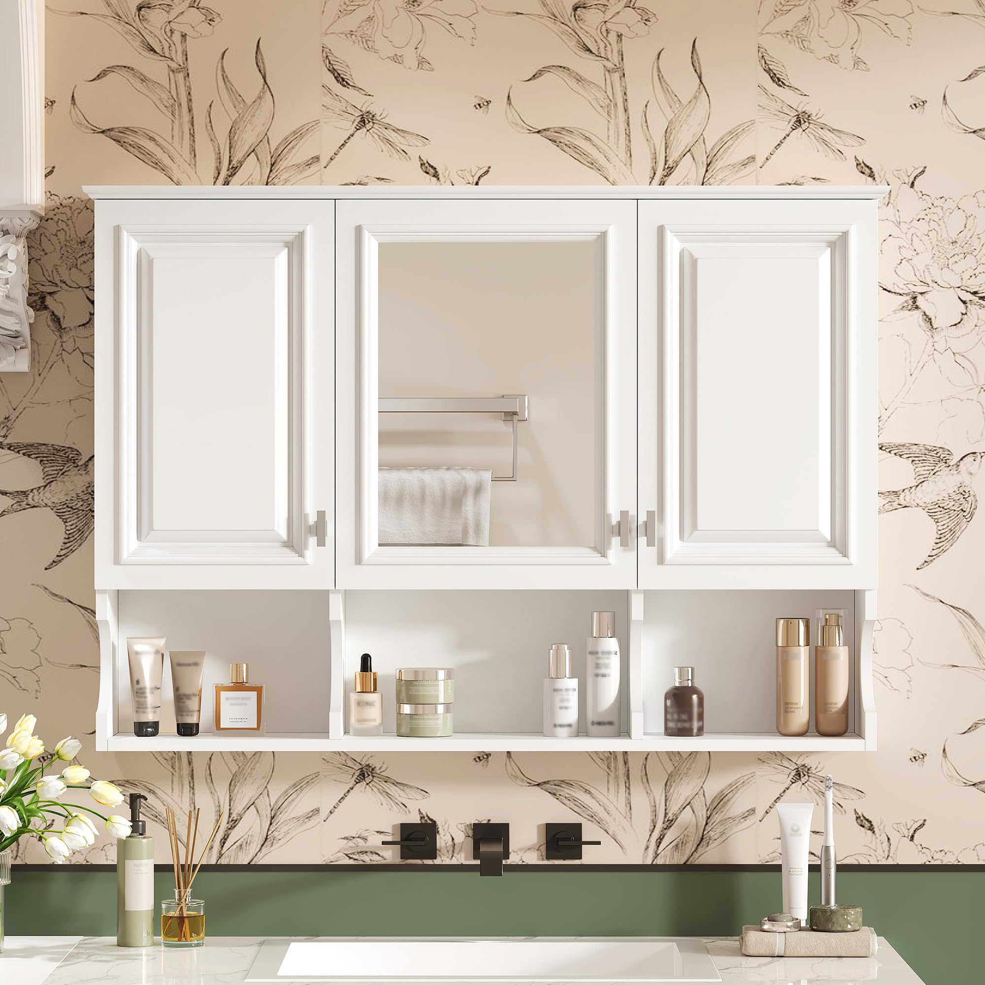 Bathroom Wall Cabinet with Mirror