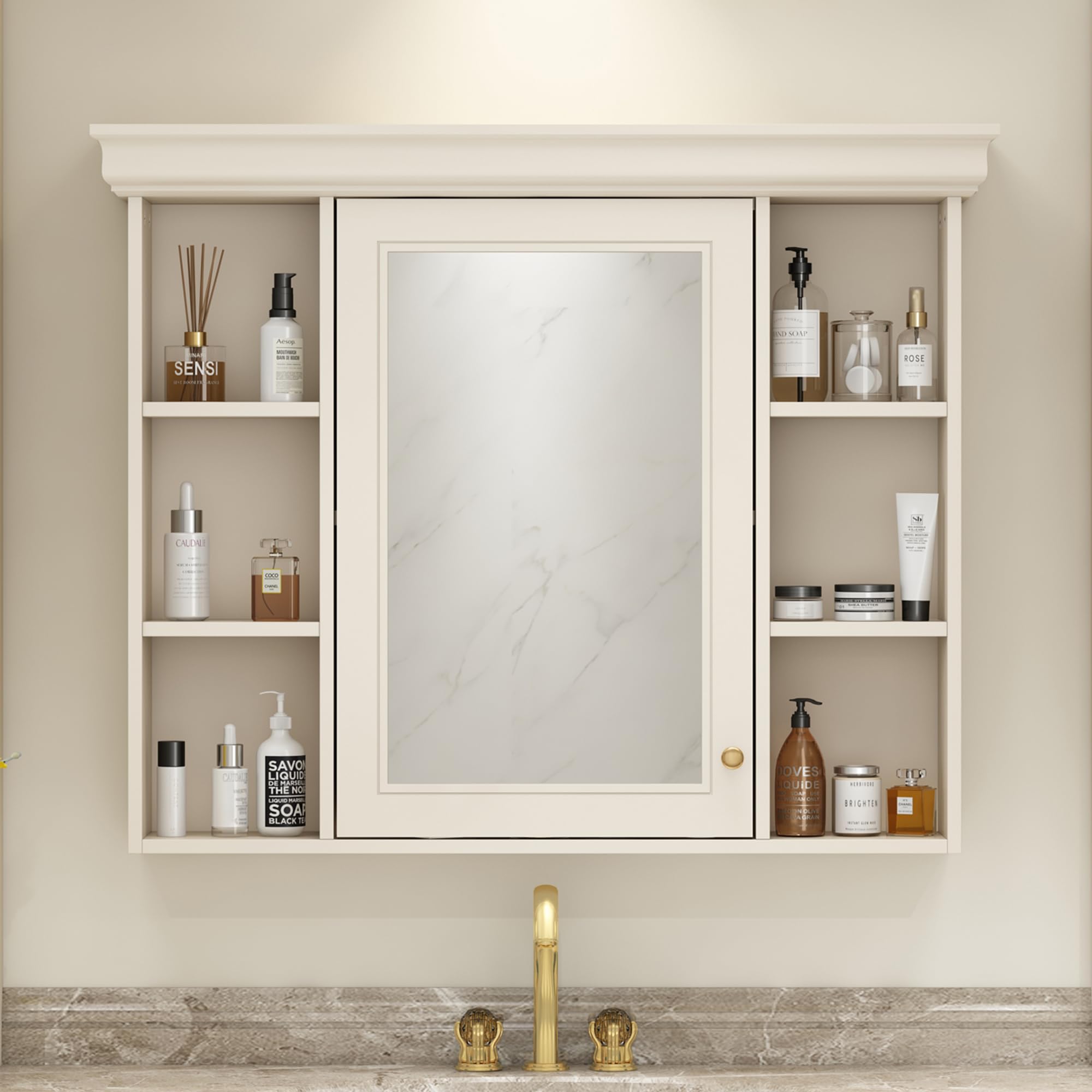 Country Bathroom Medicine Cabinet with Mirror