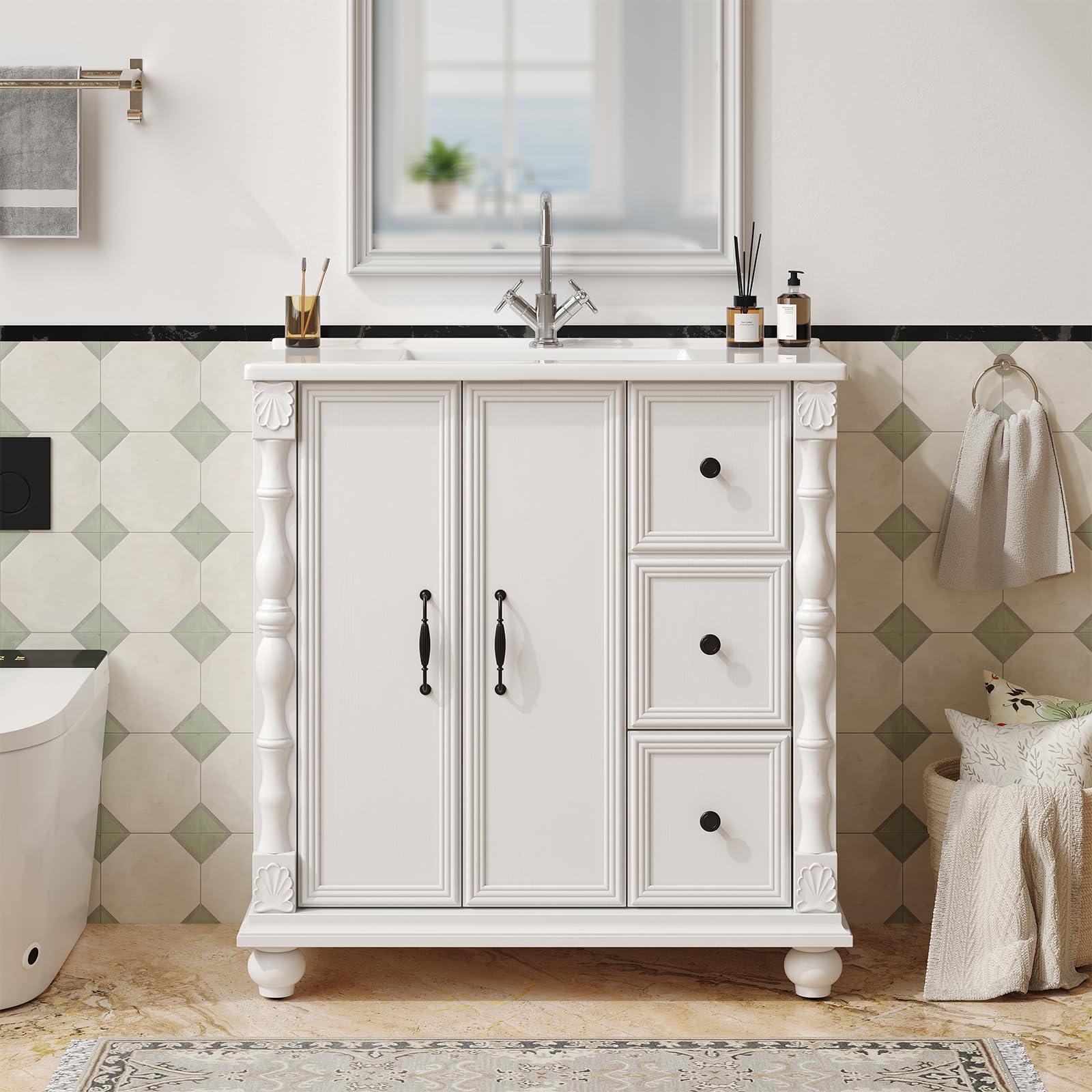 Bathroom Vanity with Sink Combo