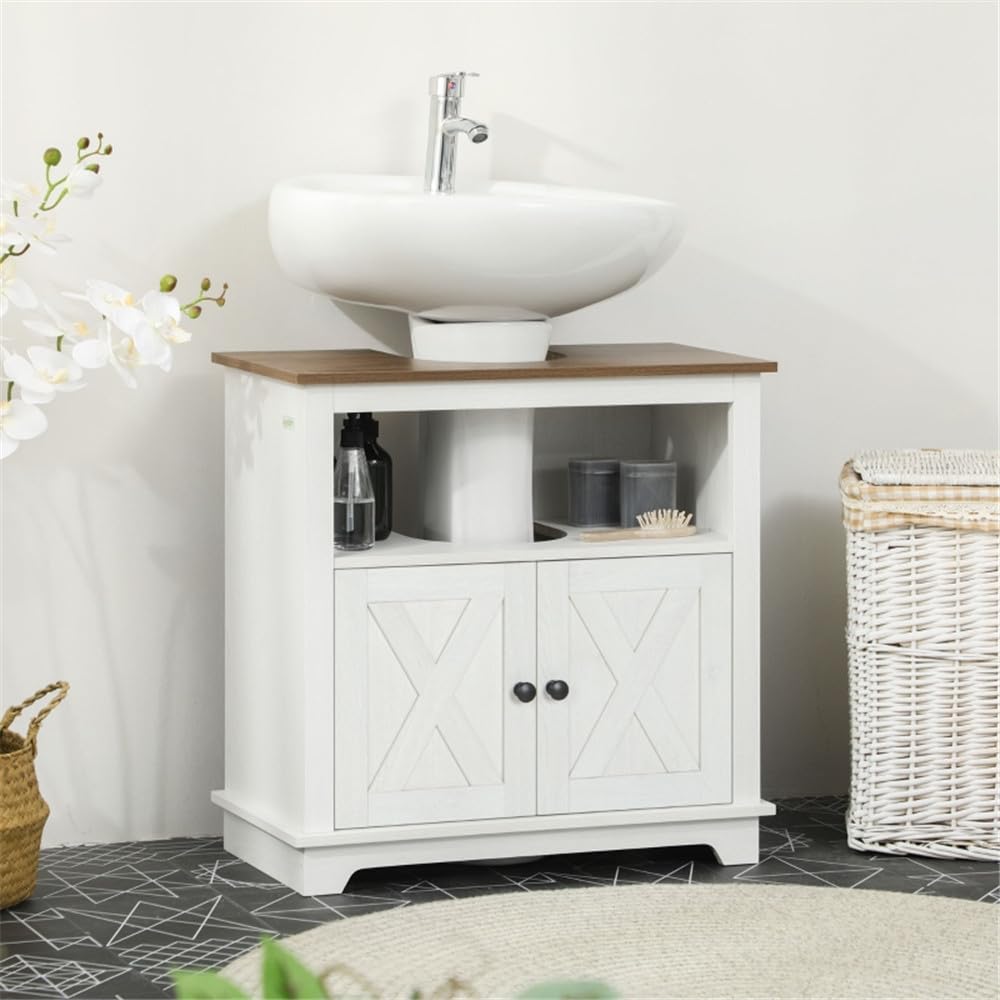 White Bathroom Vanity Sink Cabinet