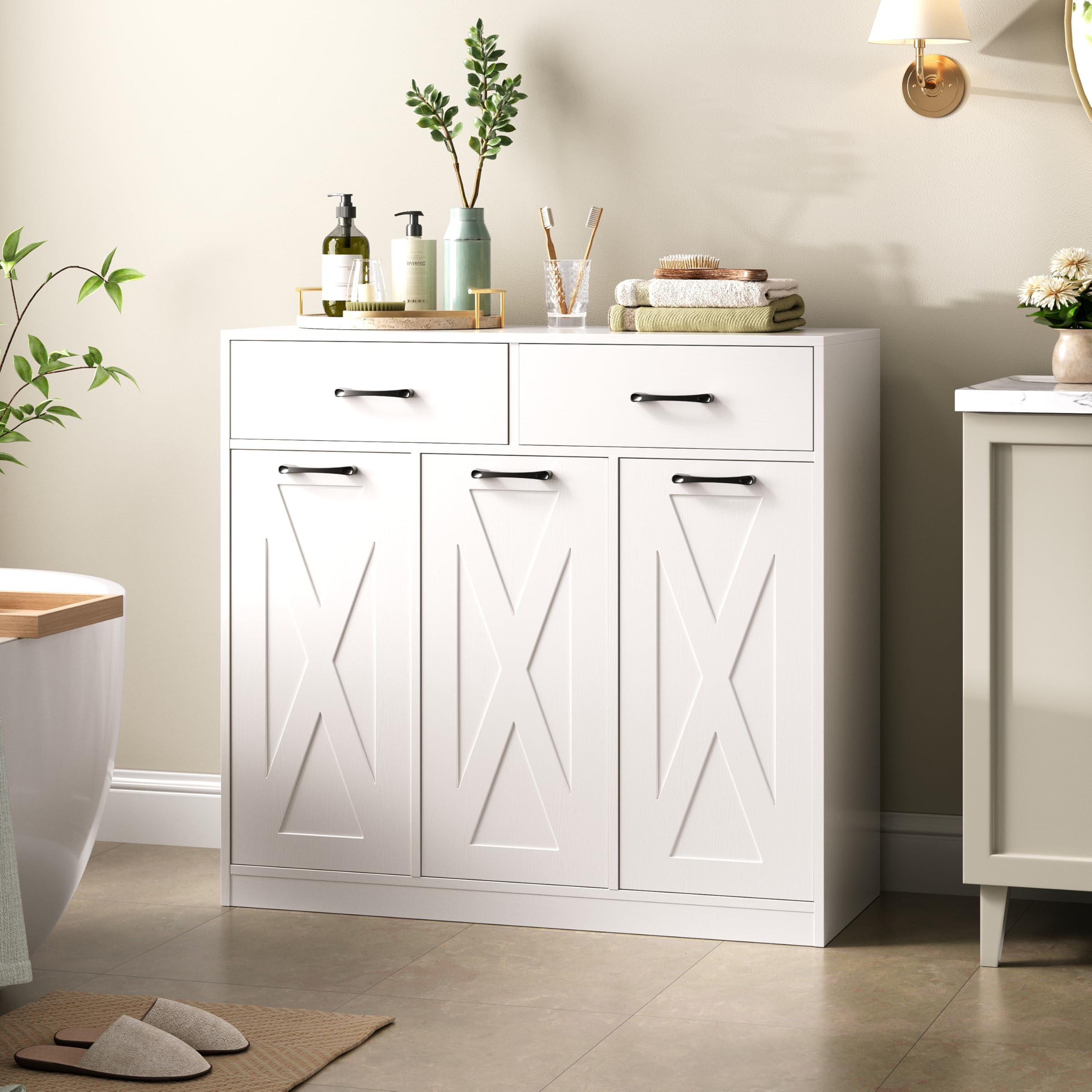 Laundry Hamper Cabinet