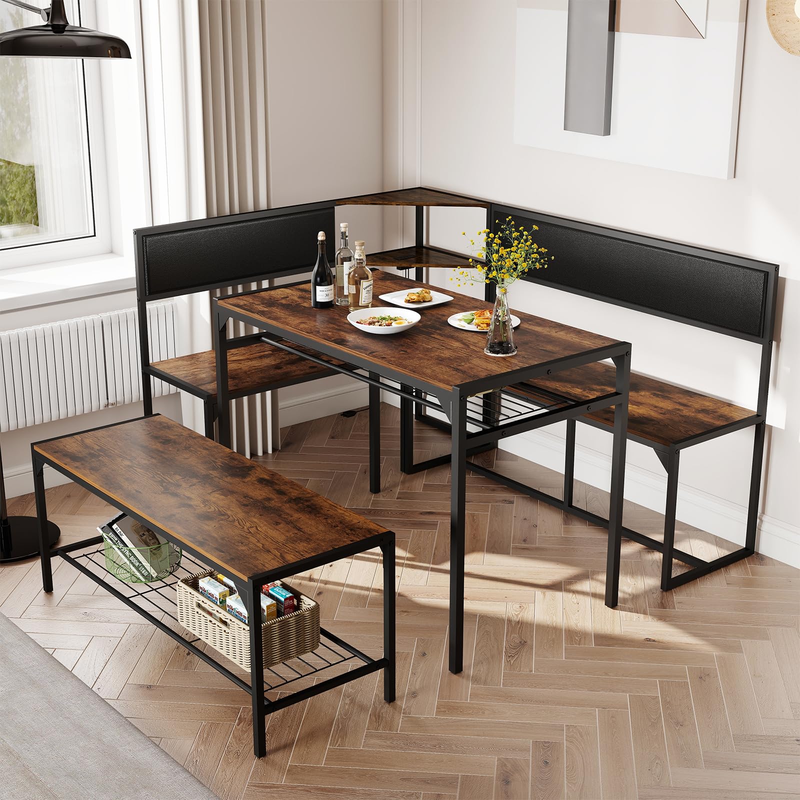 Kitchen Breakfast Nook Table Set_复制