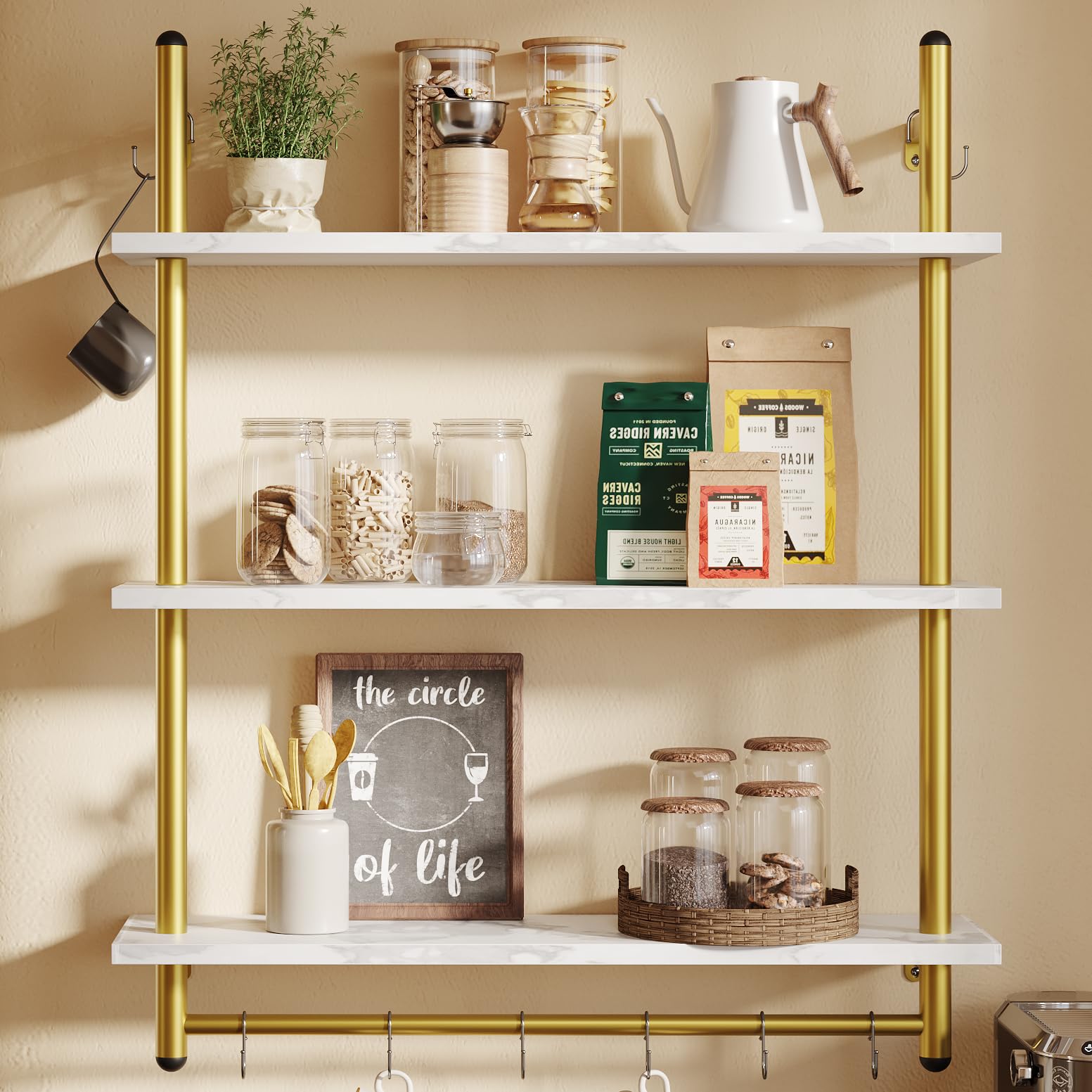 helving Kitchen Shelves 3 Tier Bundle