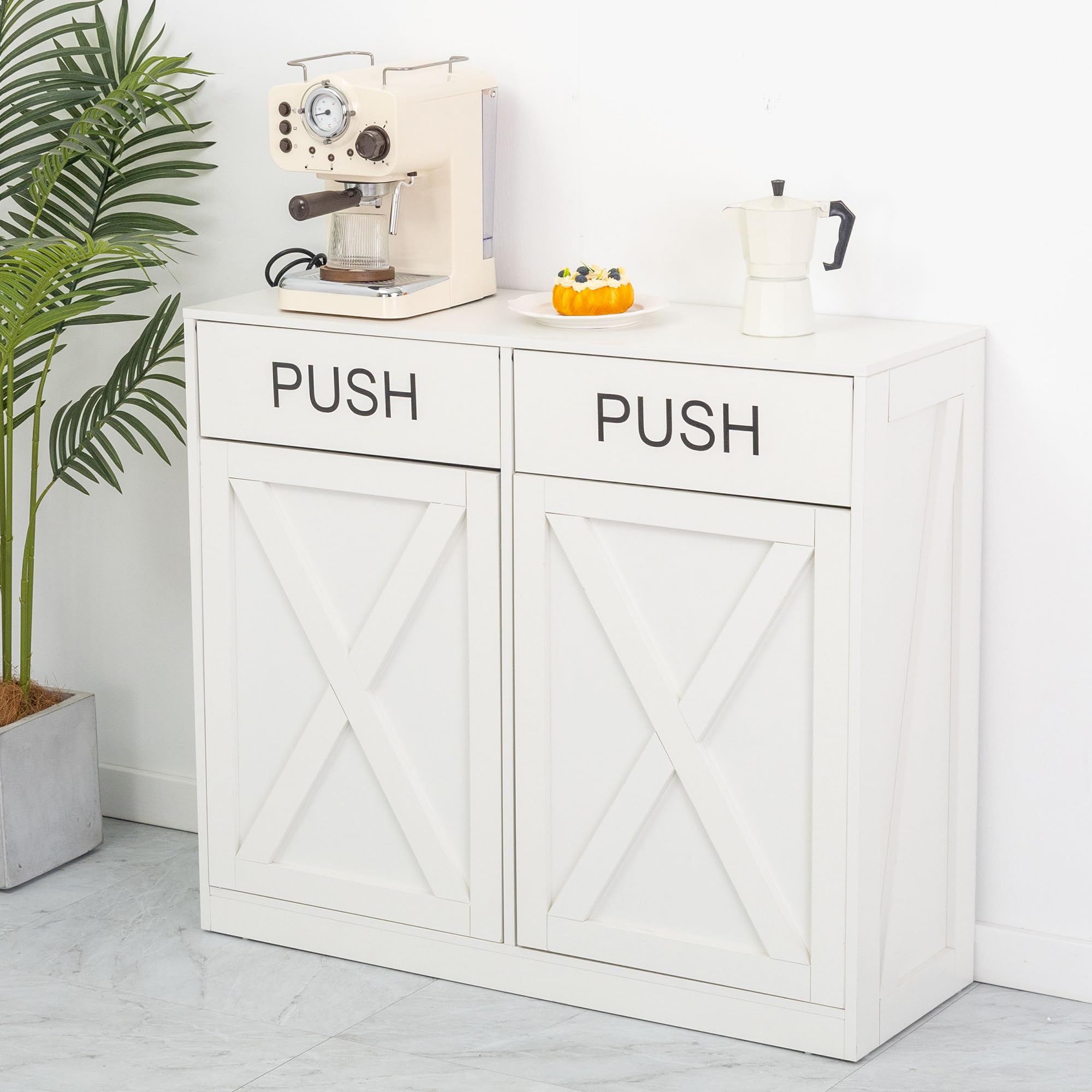13 Gallons Trash Can Cabinet Wooden