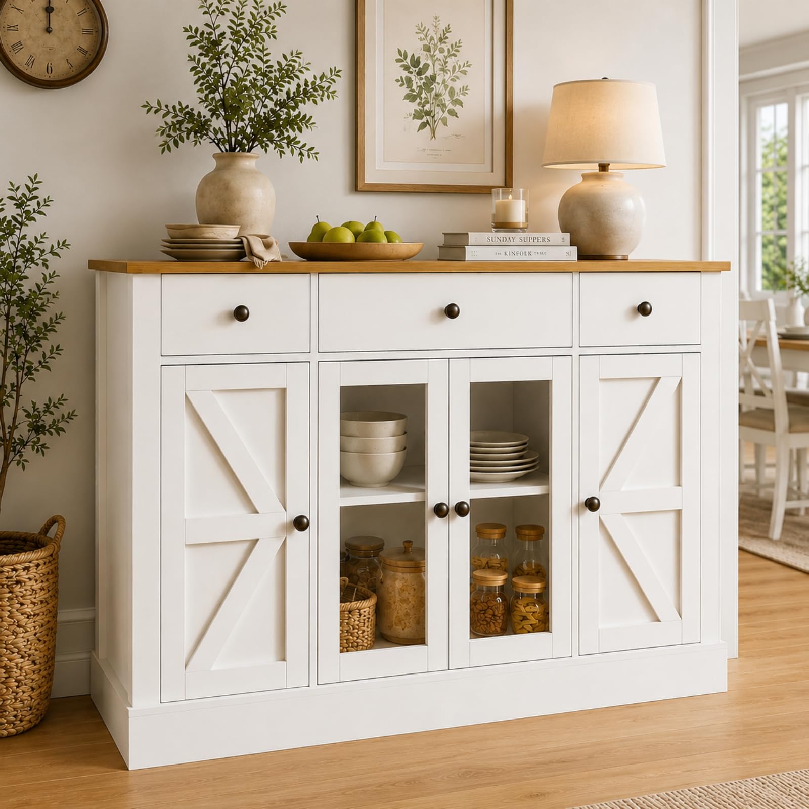 Large Buffet Cabinet with Storage