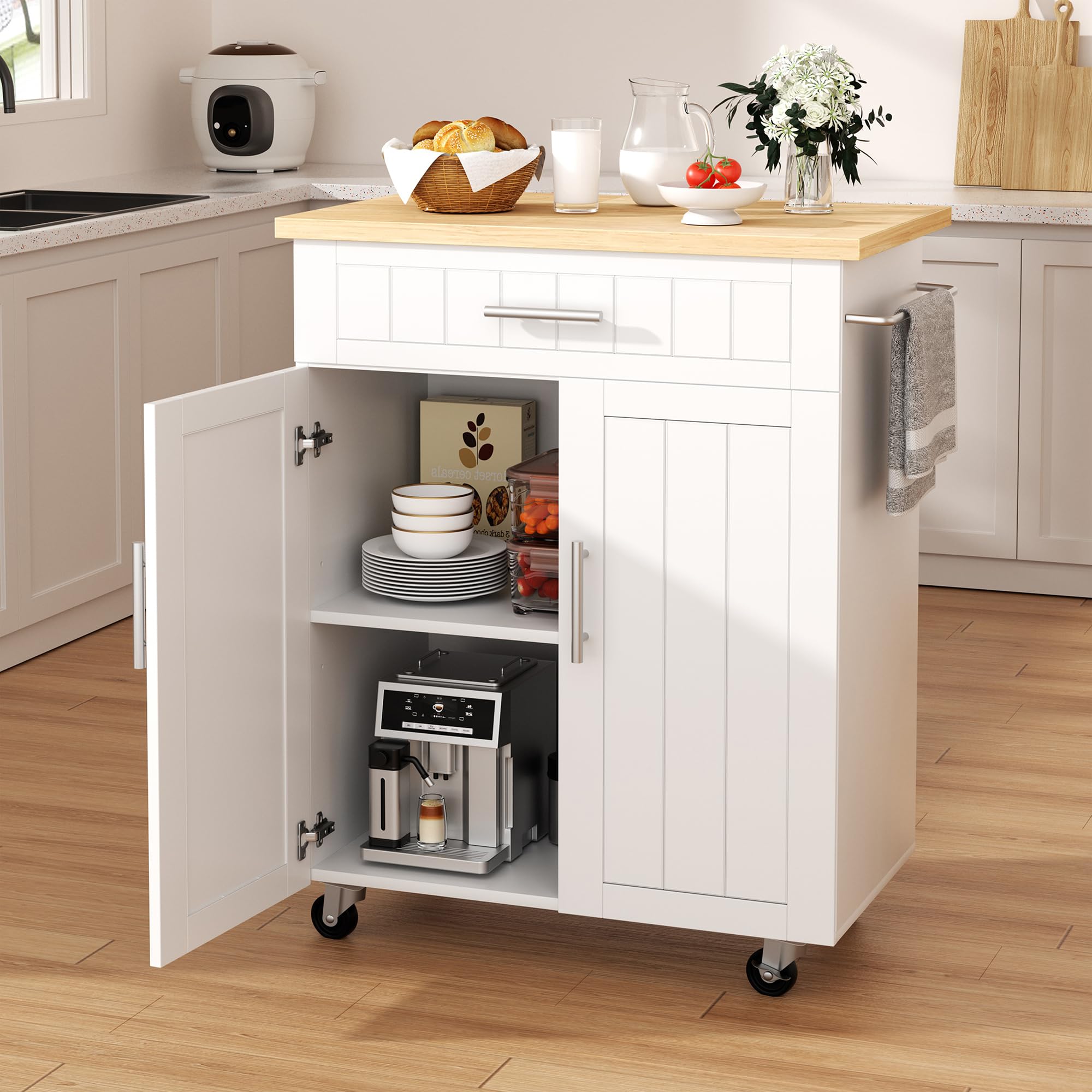 Kitchen Island cart with Storage