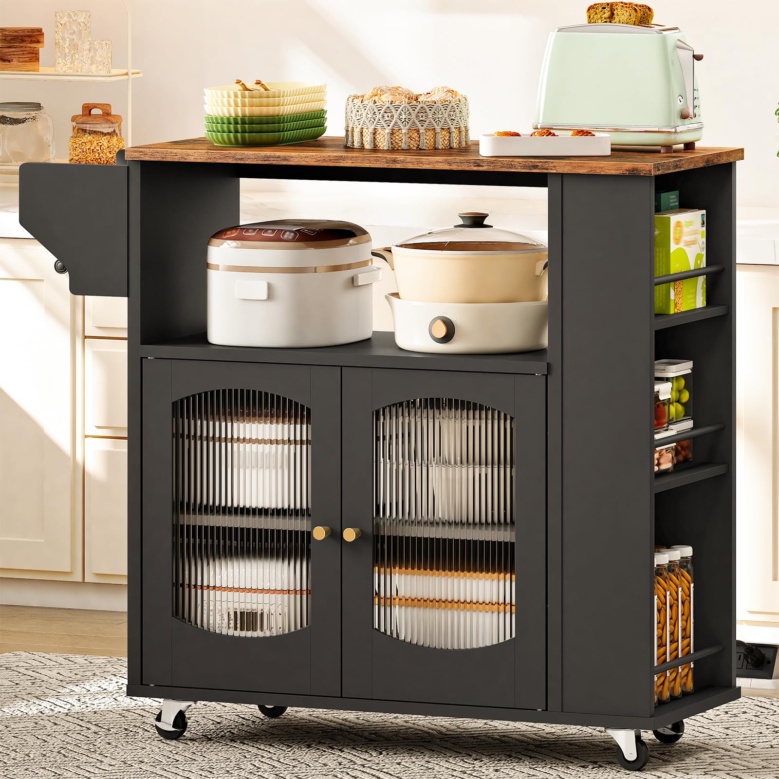 Kitchen Island with Power Outlet