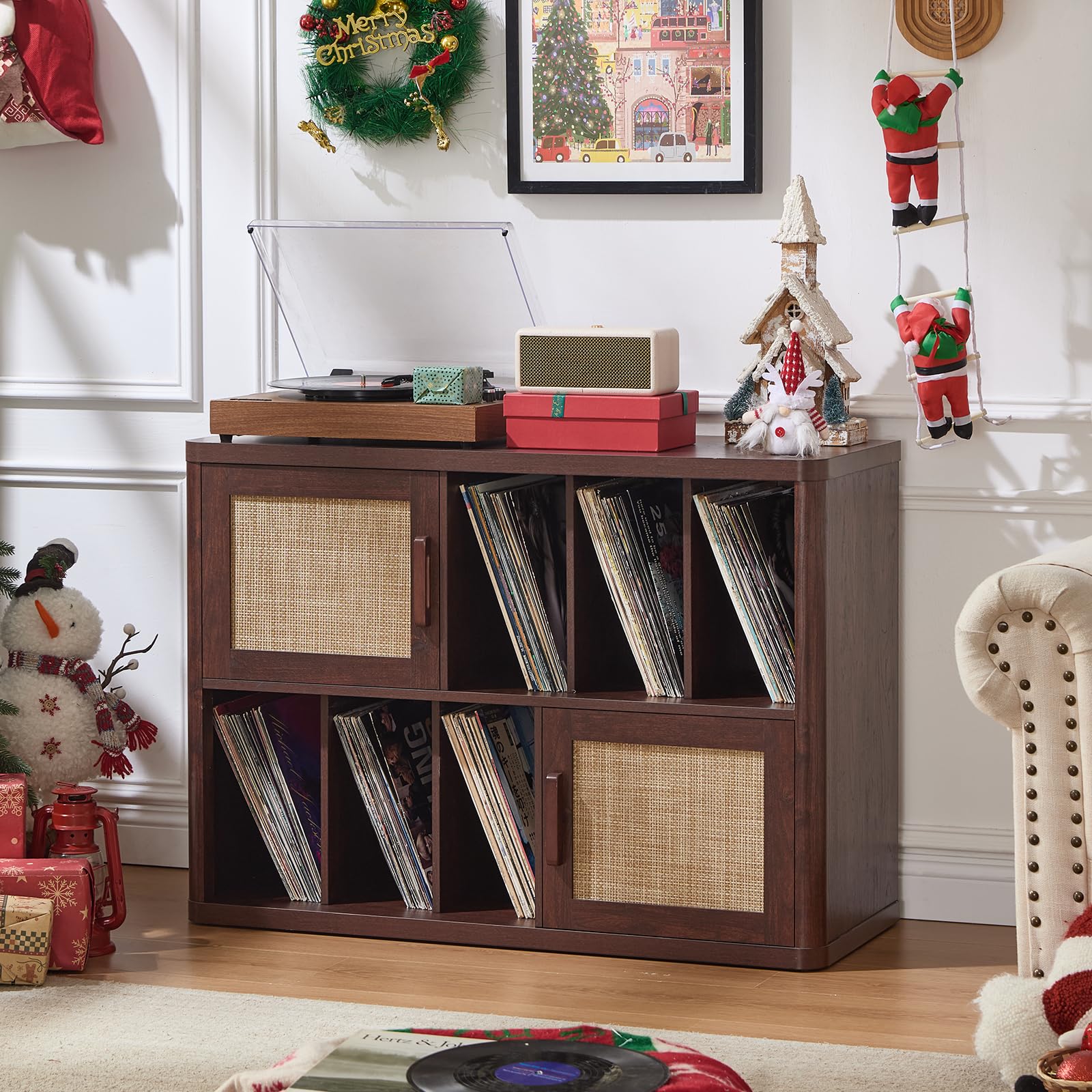 Large Record Player Stand