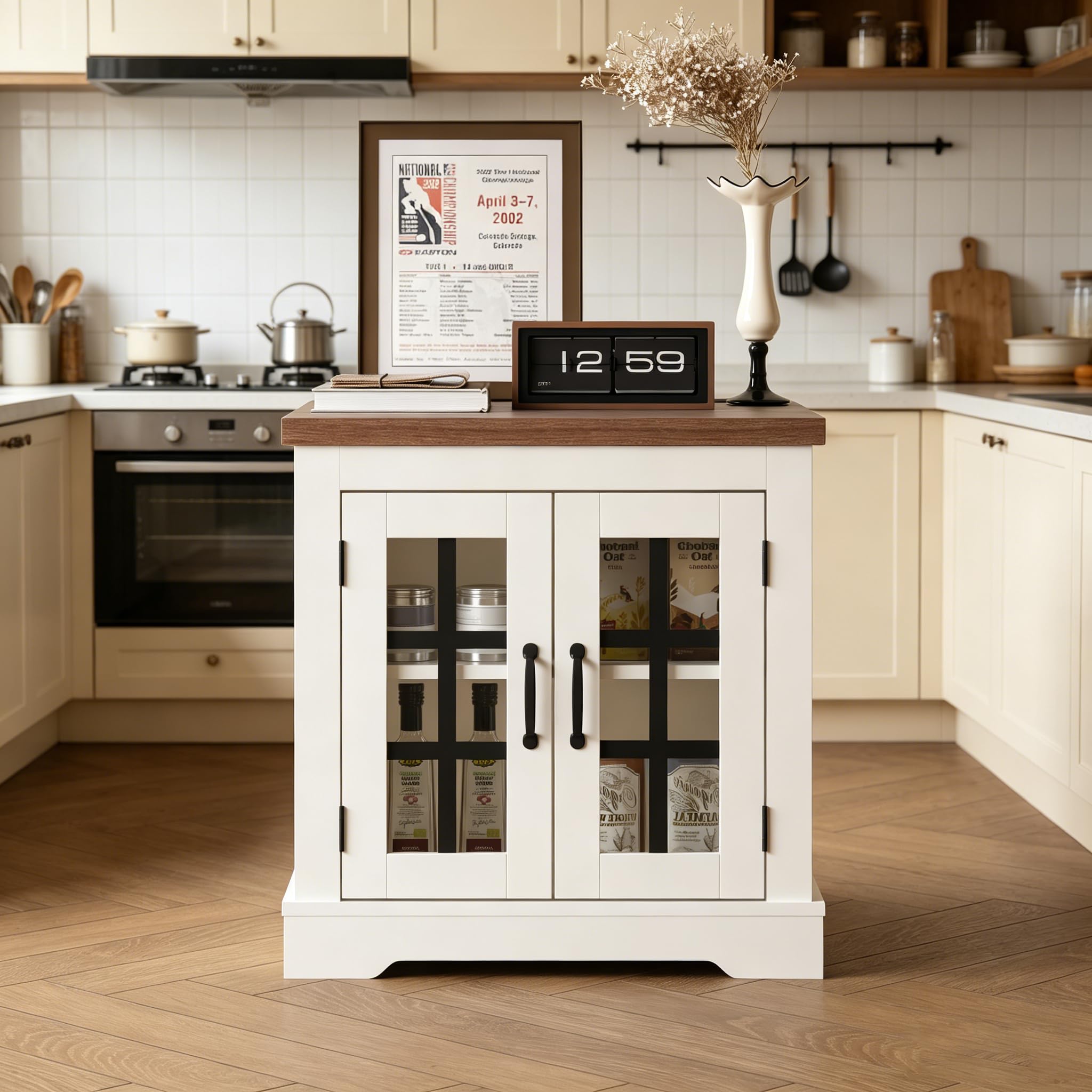 Wood Buffet Cabinet with Storage