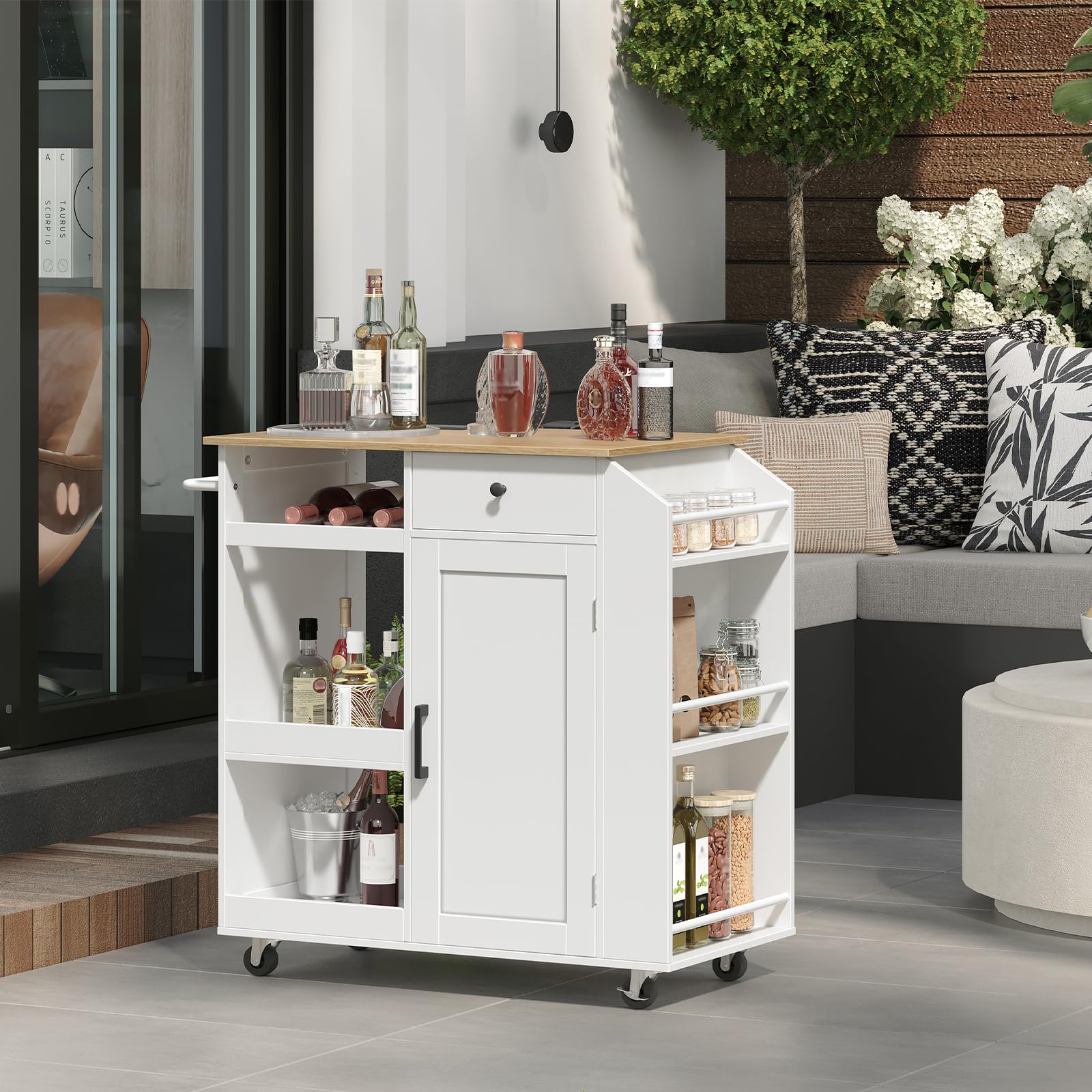 Kitchen Island with Power Outlet