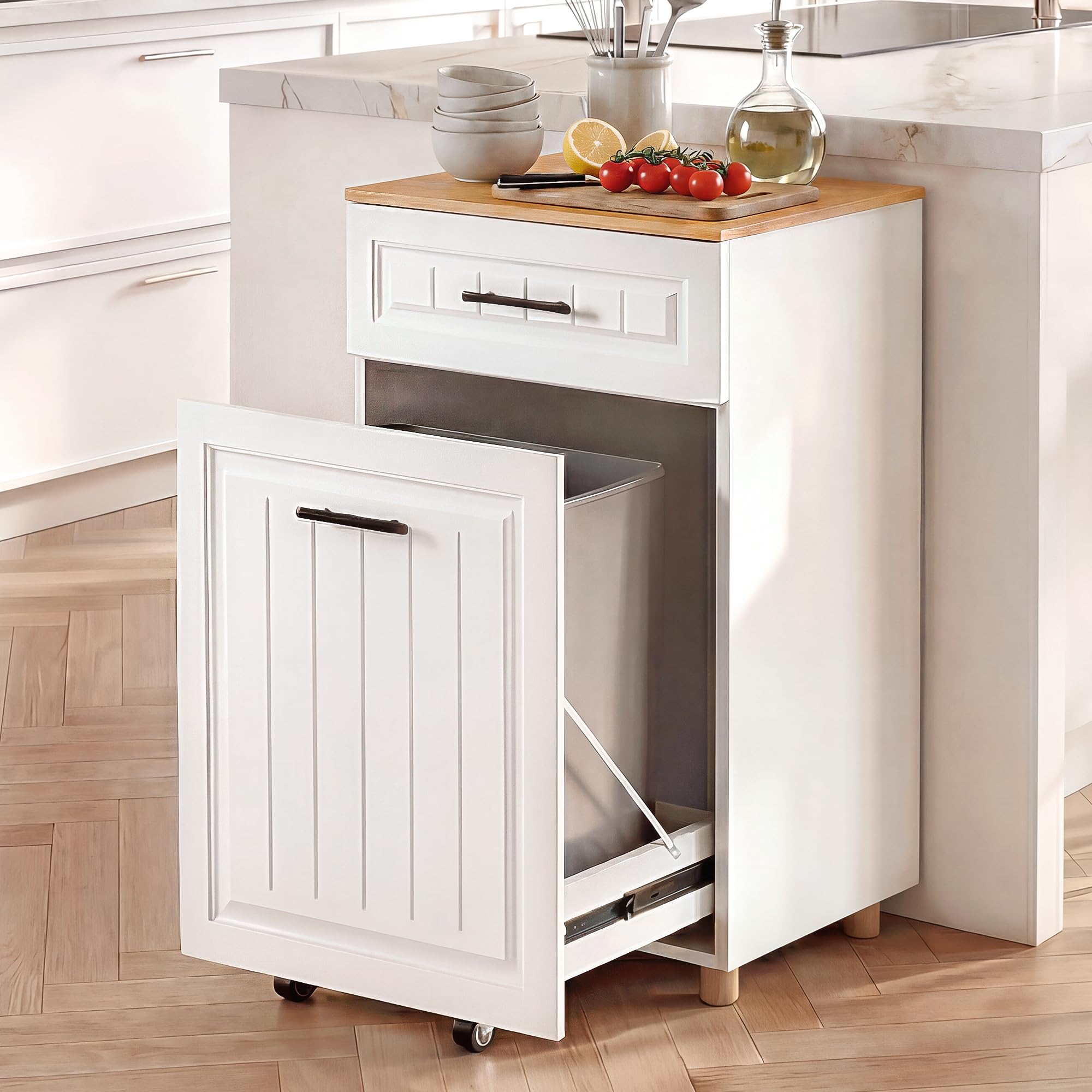13 Gallon Pull Out Trash Can Cabinet