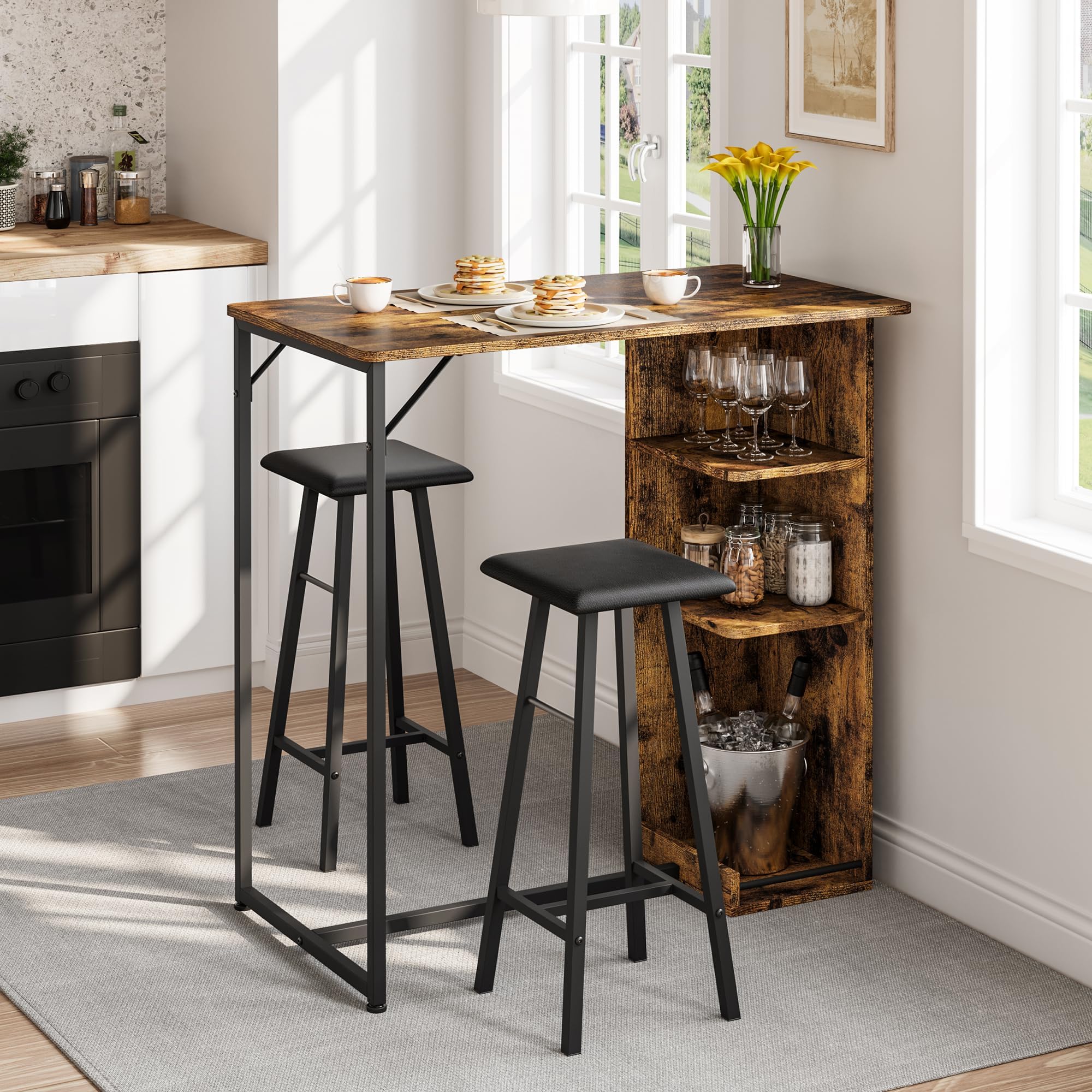 Bar Table with 2 Stools