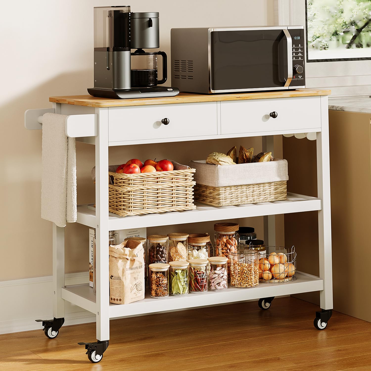 Kitchen Island Cart on Wheels