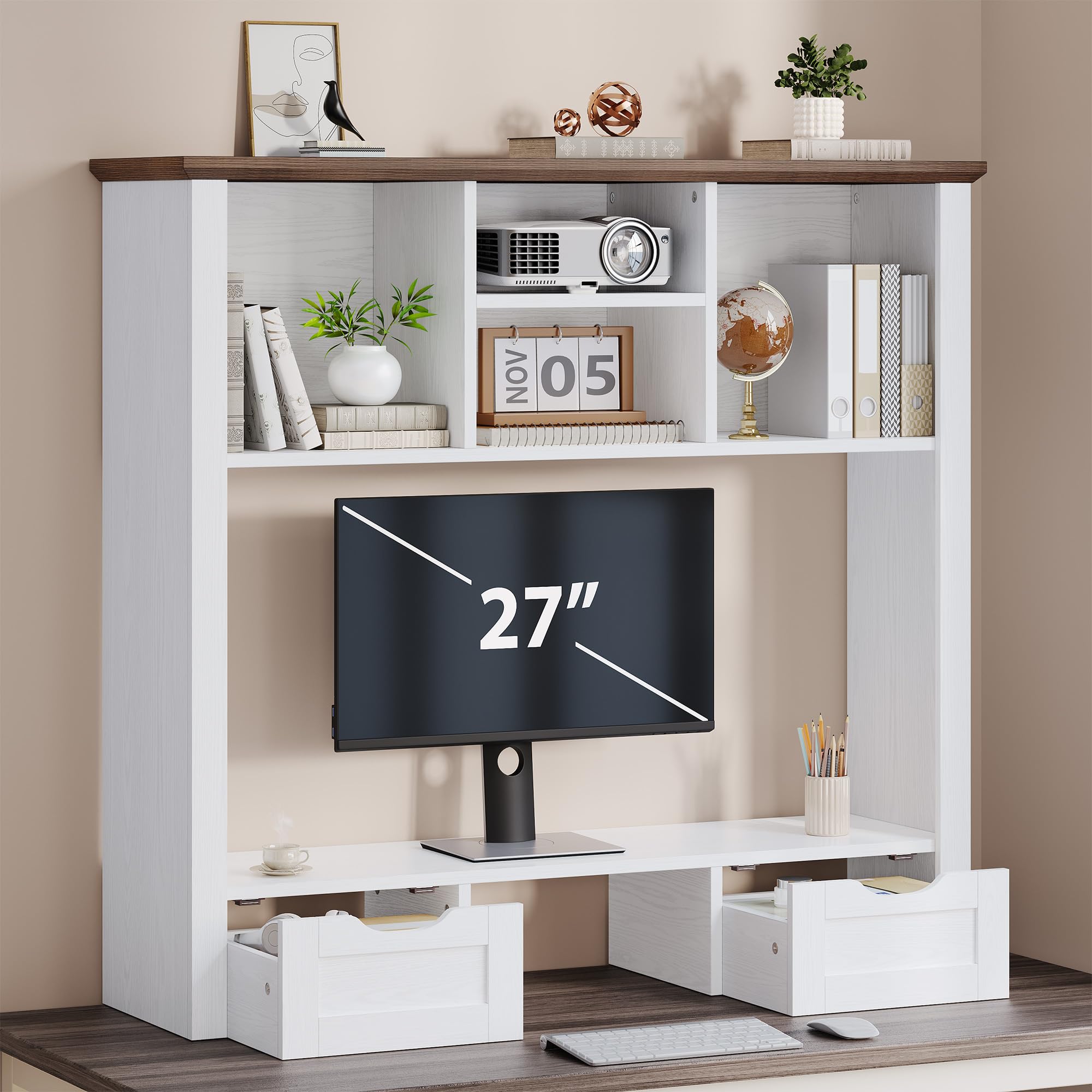 Desk Shelf with Computer Monitor Stand