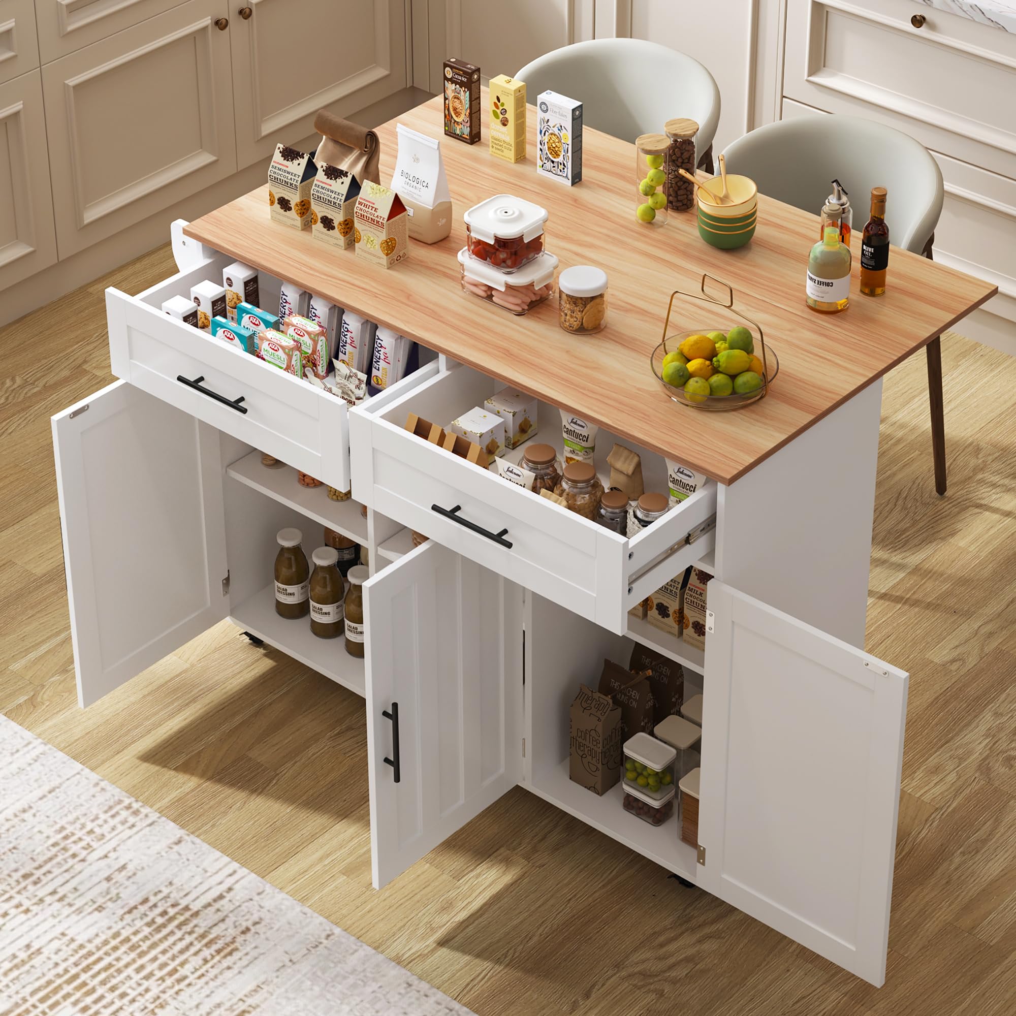 Kitchen Island Trolley on Wheels