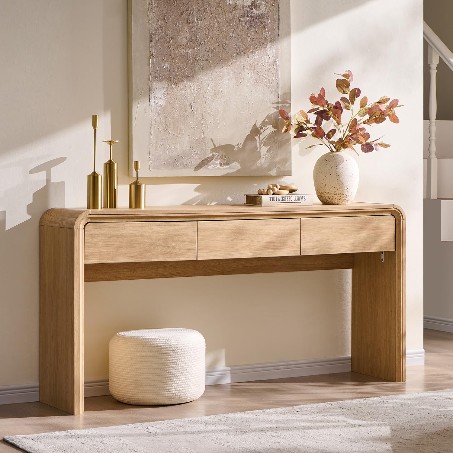 Console Table with 3 Drawers