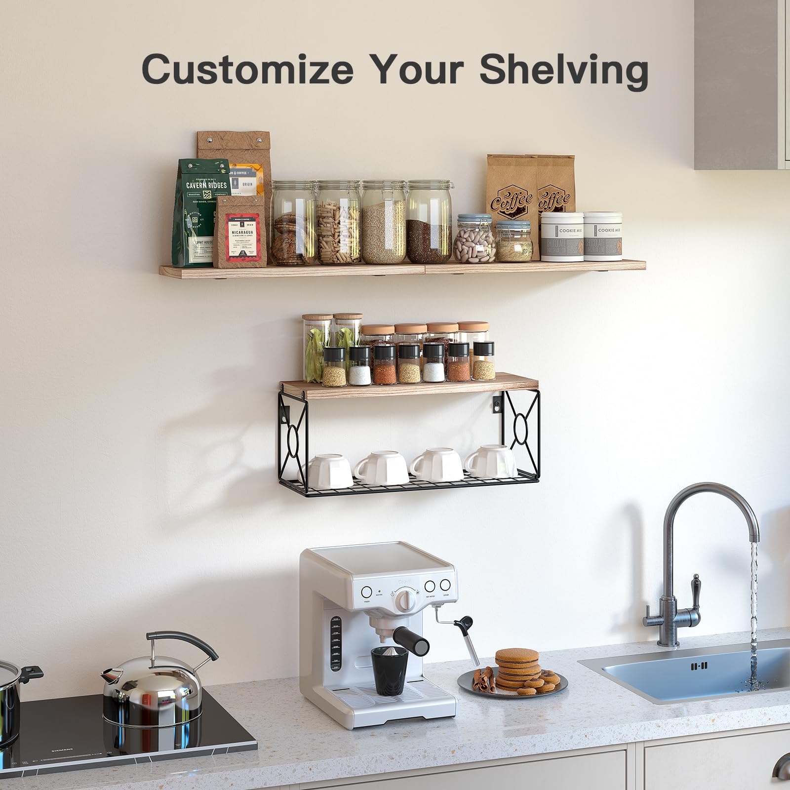 Bathroom Shelves Over Toilet with Storage Basket_复制