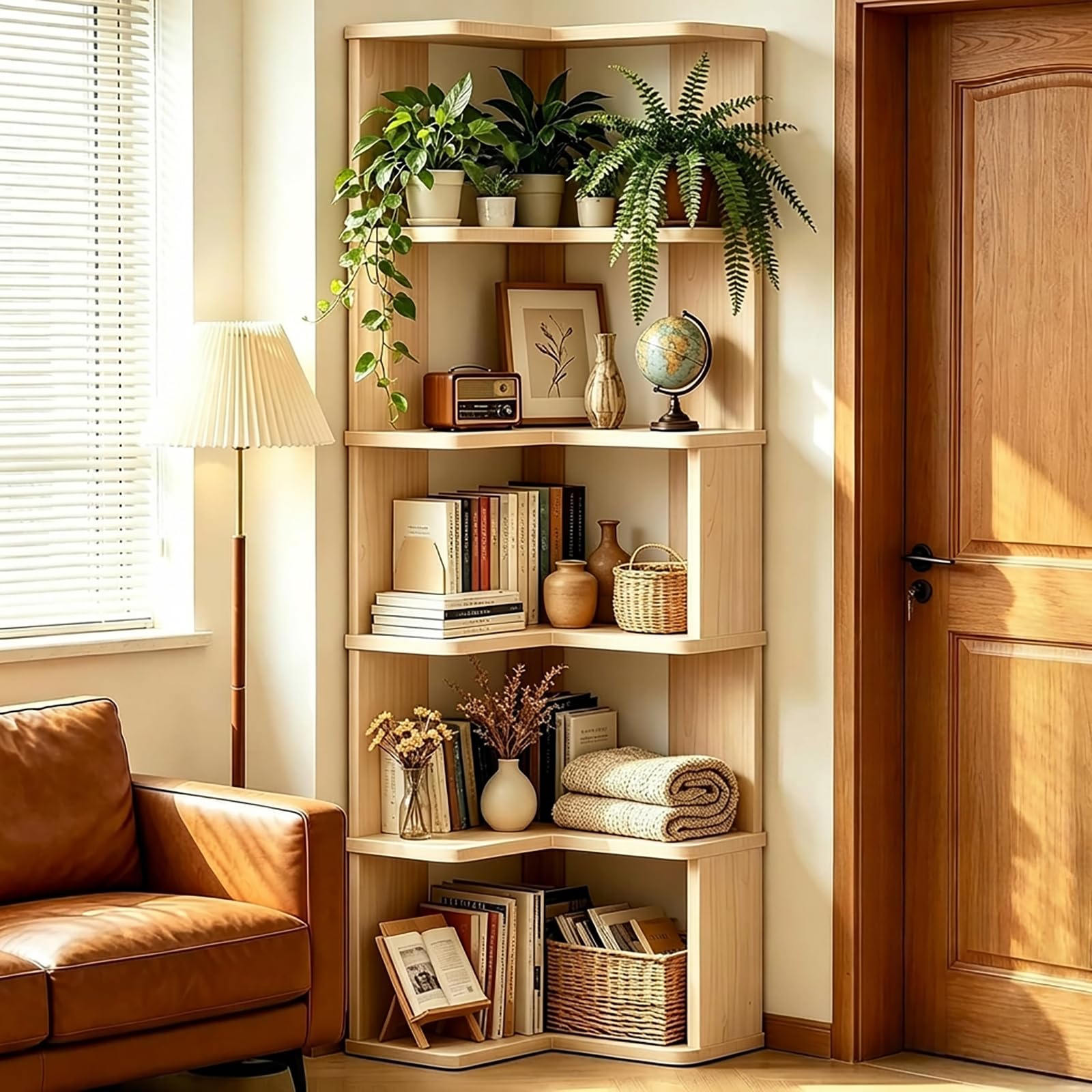 5 Tier L-Shaped Shelf